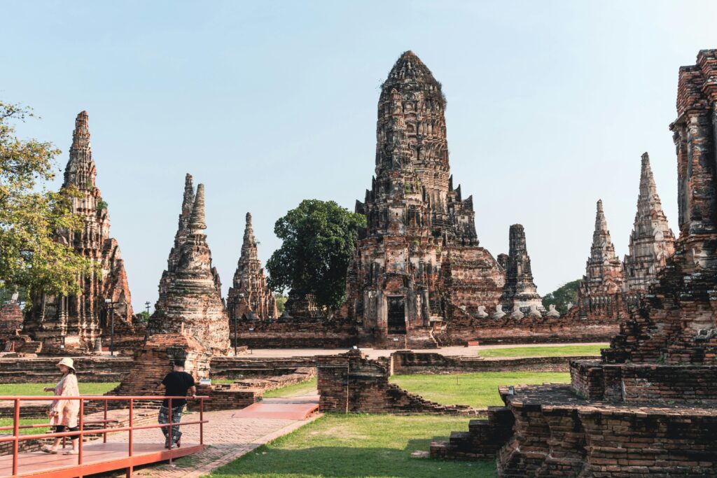 Site archéologique de Ayutthaya lors d'un voyage de 10 jours en Thaïlande