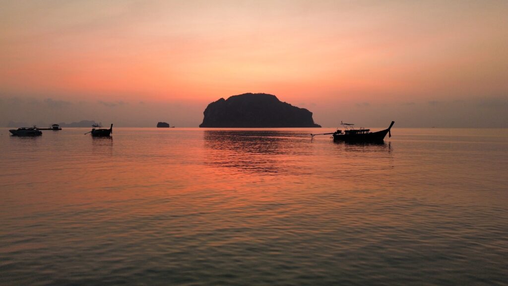 Coucher de soleil en Thaïlande