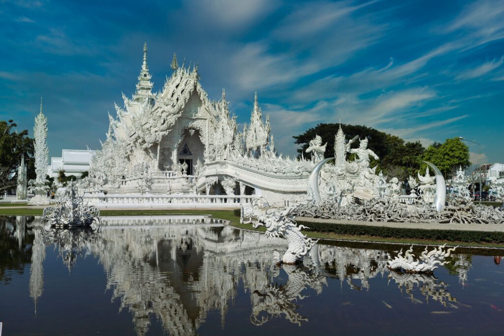 Temple à Chiang Rai dans le nord de la Thaïlande